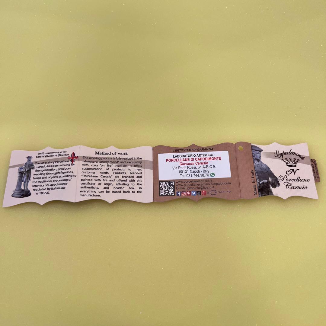 カポディモンテ　イタリア製　陶人形　置物　フィギュア　クリスマス　ギフト