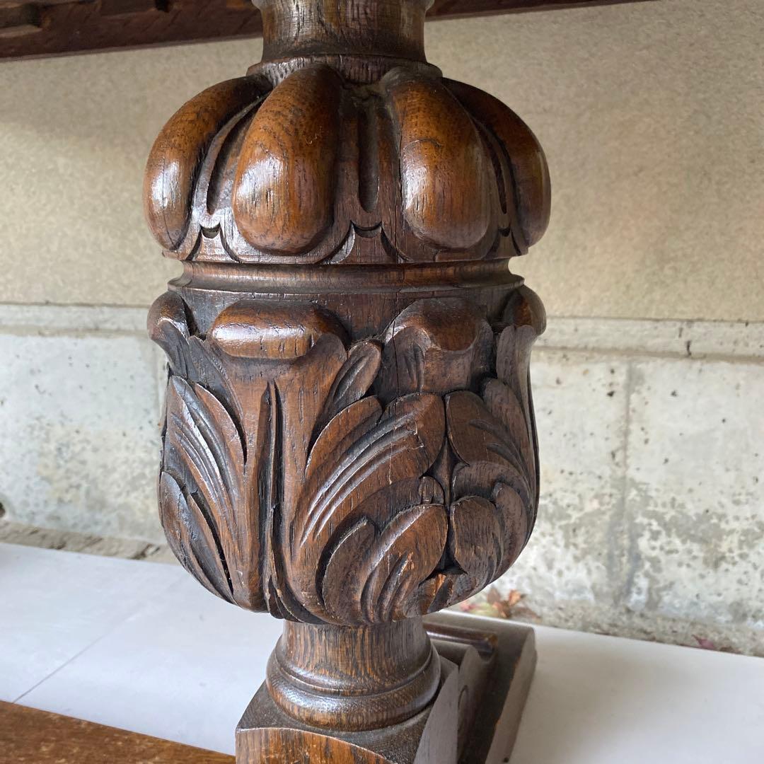 イギリス アンティーク エクステンション ダイニングテーブル 伸長式