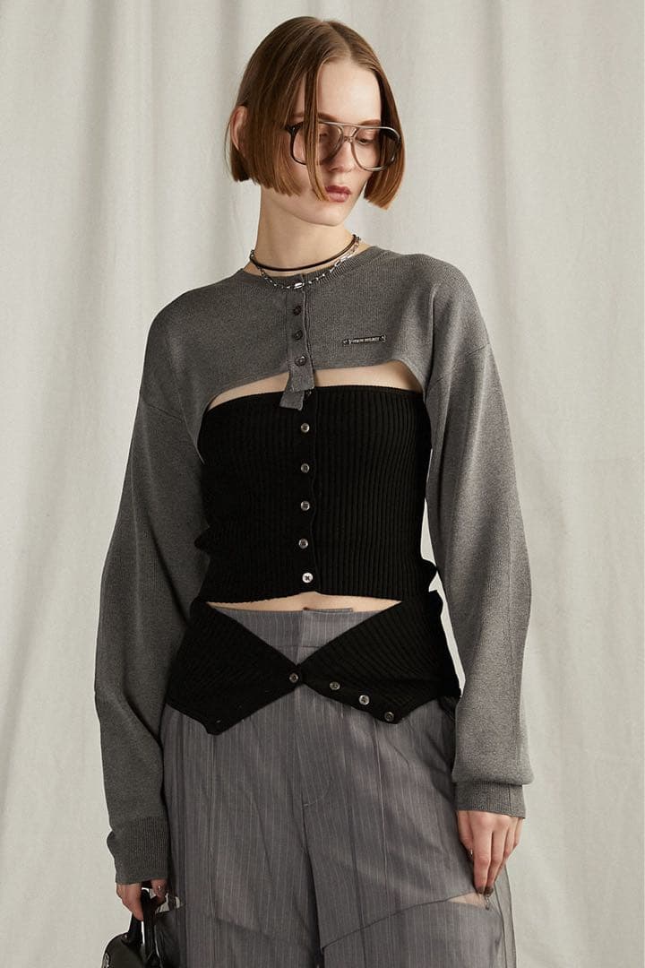 トップス PRANK PROJECT Multiway Combination Knit