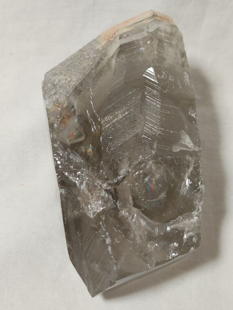 ブラジル産　ファントム　スモーキークォーツ　原石　797g