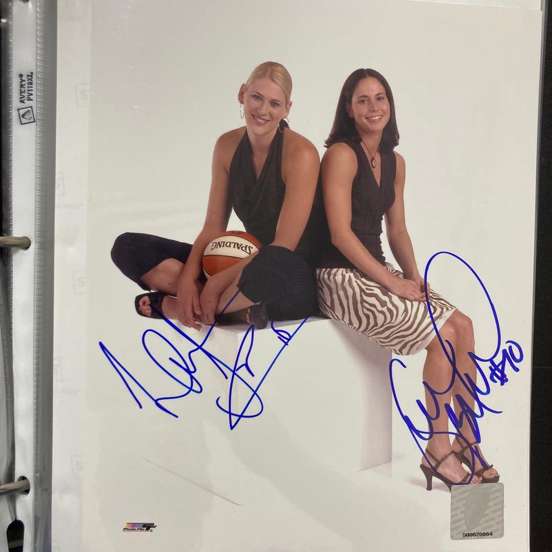 WNBA Sue Bird & Lauren Jackson サイン入り写真
