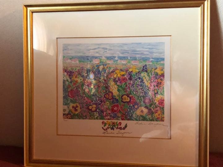 レスリーセイヤー シルクスクリーン インザガーデン