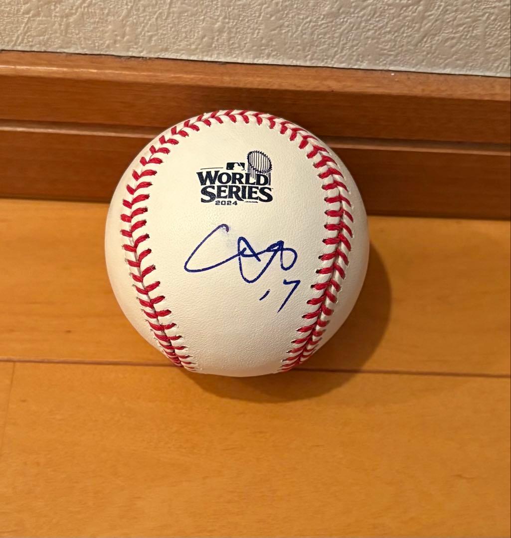 k*i様 ロサンゼルス•ドジャース 大谷翔平選手 ワールドシリーズ直筆サインボー