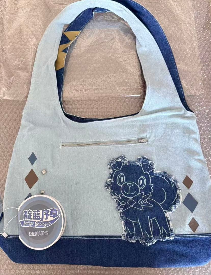 Pokémon靛蓝序章 中国限定　トートバッグ　ルカリオ　ゼラオラ　イワンコ