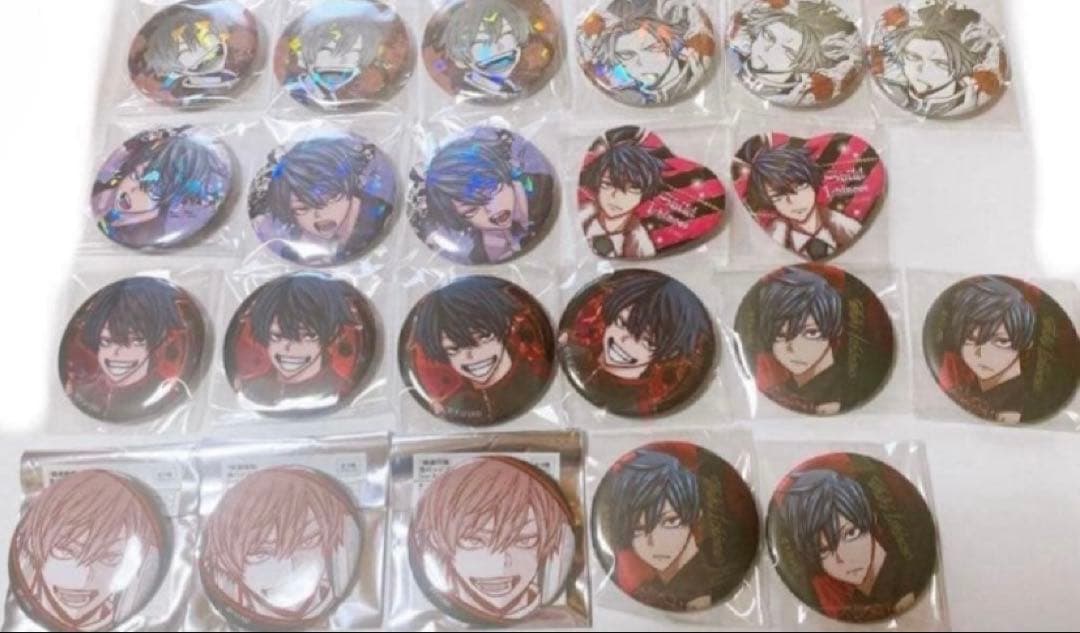 桃源暗鬼 一ノ瀬四季 ホログラム缶バッジ メタリック缶バッジ ハート缶バッジ