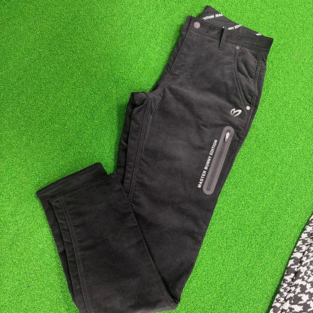 メンズ ブラックパンツ Mサイズ サイドポケット付き