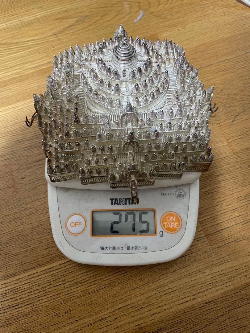 銀細工 シルバー925　仏塔　淨重量275g