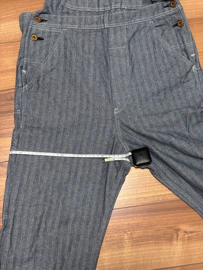 BLUCO/ヒッコリー/オーバーオール/Sサイズ