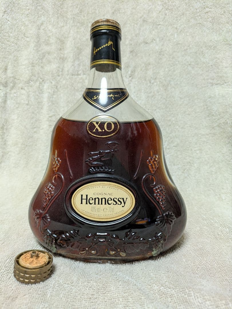 古酒HennessyヘネシーXOコニャック700ml40%金キャップ コルク壊れ