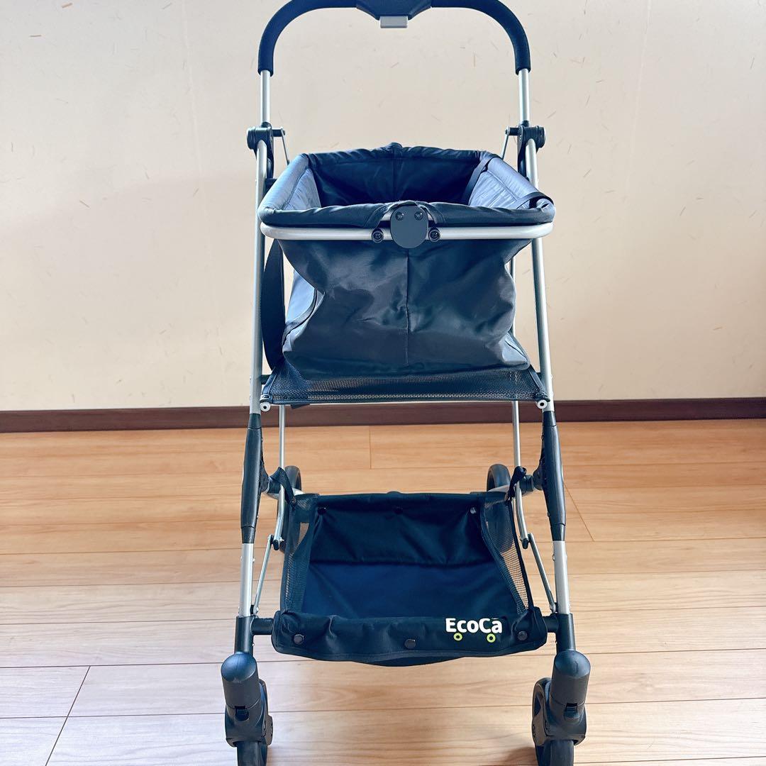 ECoCa エコカ ショッピングカート マイバッグ＋保冷バッグ付 ブラック