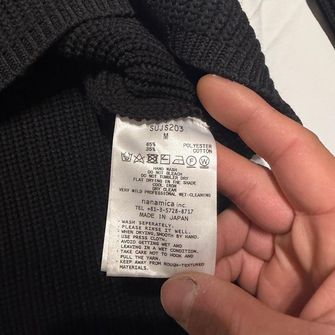 nanamica 5G Crew Neck Sweater ブラック