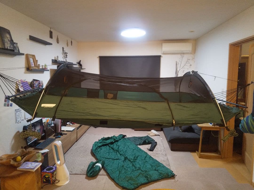 美品ローソンハンモック　アンダーキルト付きセット