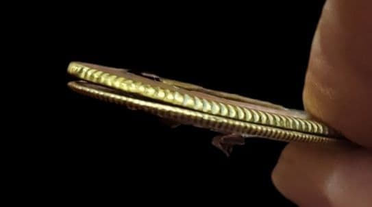 金着せ切羽　二枚一組　武具