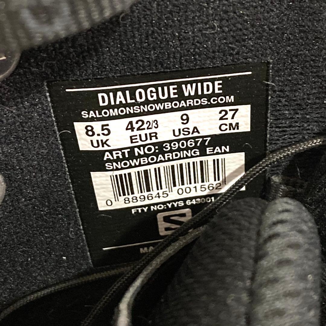 状態良好✨Salomon DIALOGUE WIDE JP 27cm ブラック