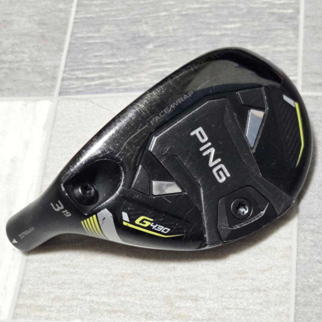 レフティ PING G430 3U 19° ヘッドのみ ヘッドカバー、ウエイト付
