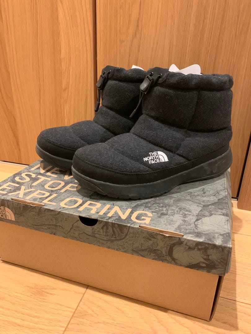 美品　THE NORTH FACE ダウンスタイルブーツ チャコール　25センチ