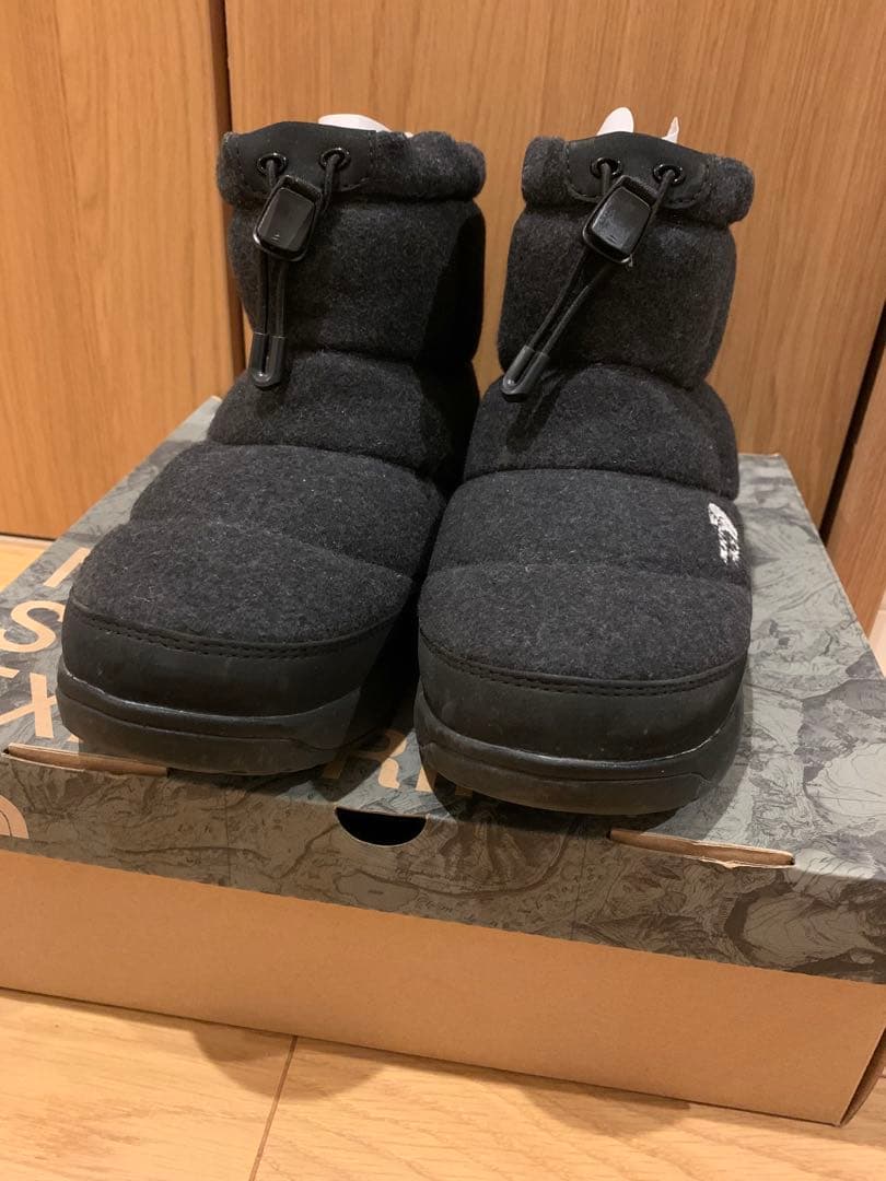 美品　THE NORTH FACE ダウンスタイルブーツ チャコール　25センチ