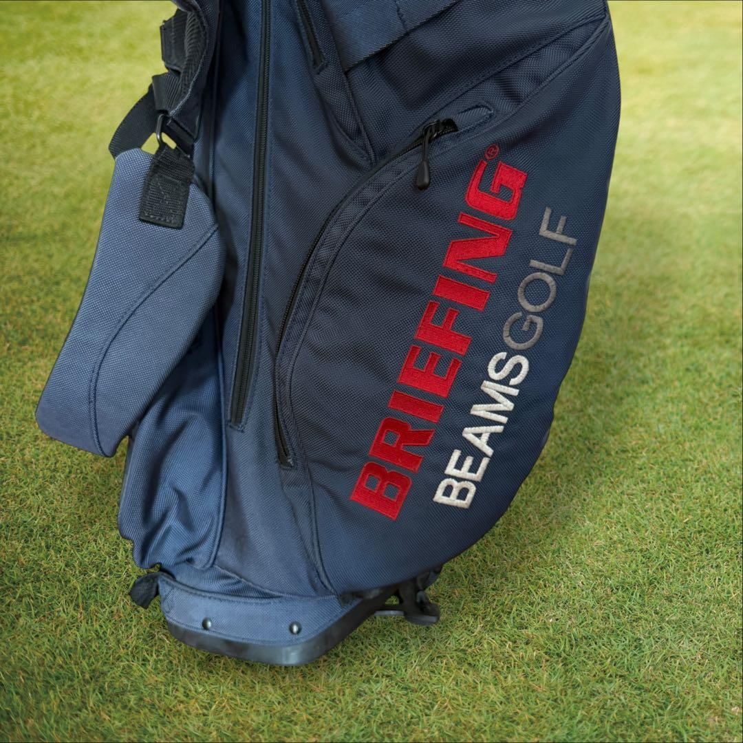 ブリーフィングゴルフ　ビームスゴルフ　キャディ バッグ　スタンド式　軽量　コラボ