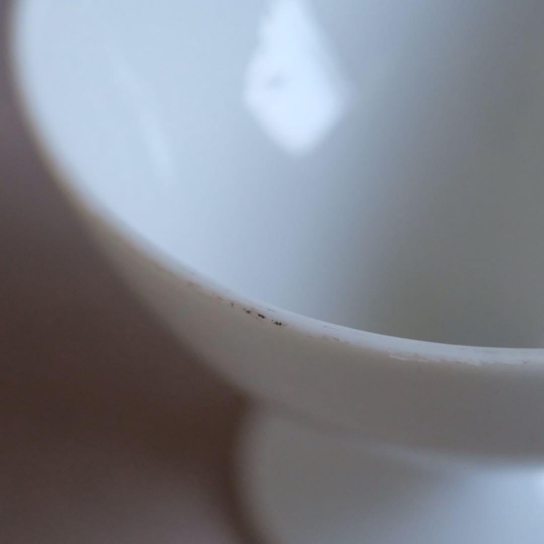 白磁 ティーカップ ペア 大正時代 骨董 アンティーク コーヒーカップ 古道具