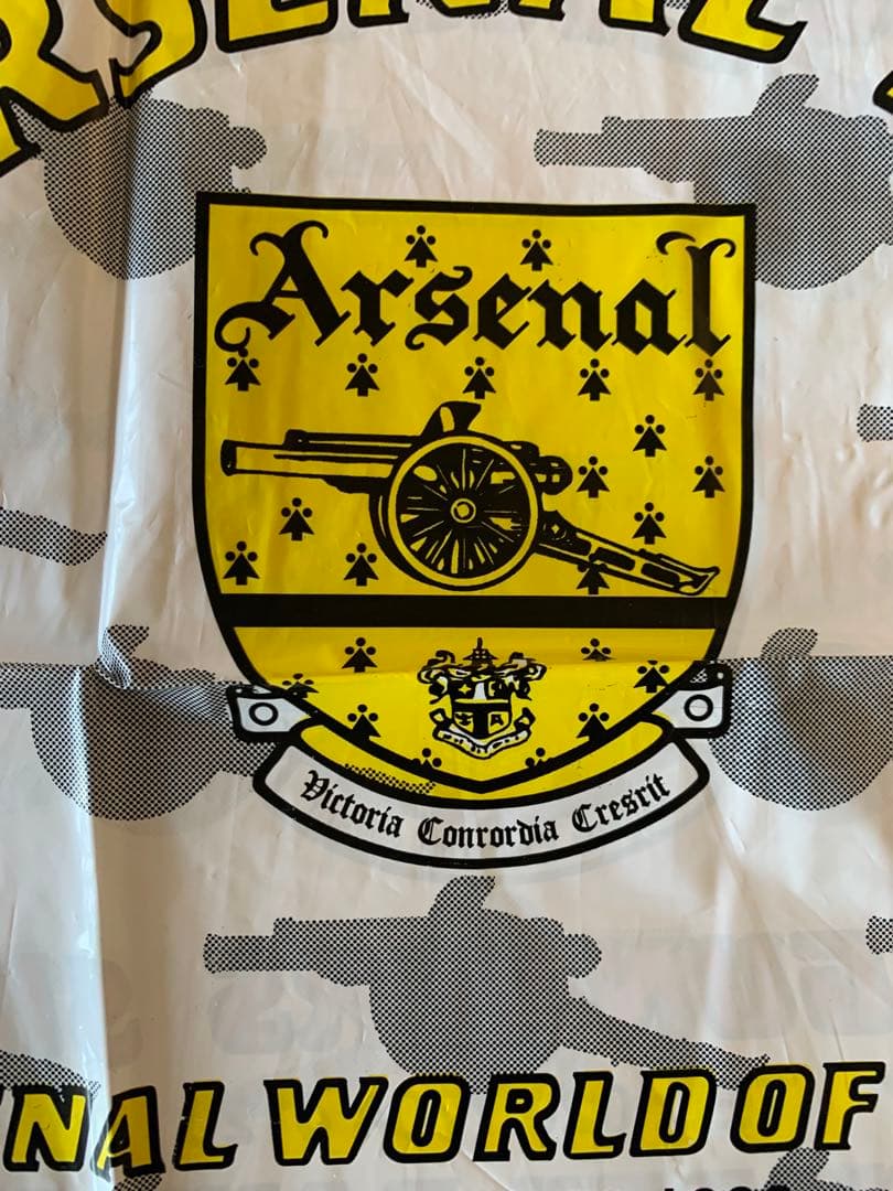 入手不可能！Arsenalの旧・新クレスト 商品ビニール袋
