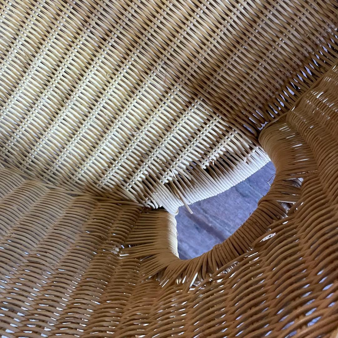 ラタン ダイニングセット 4点 ビンテージ アンティーク家具 ラタン家具 籐