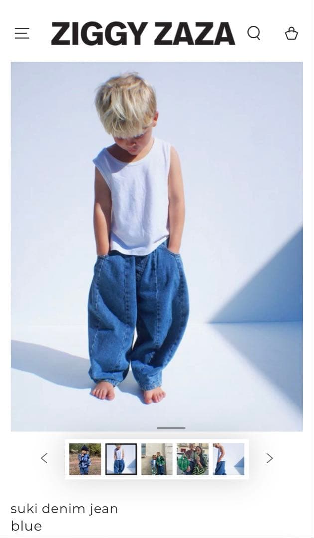 【新品未使用】ziggy zaza suki denim jean 2-3y