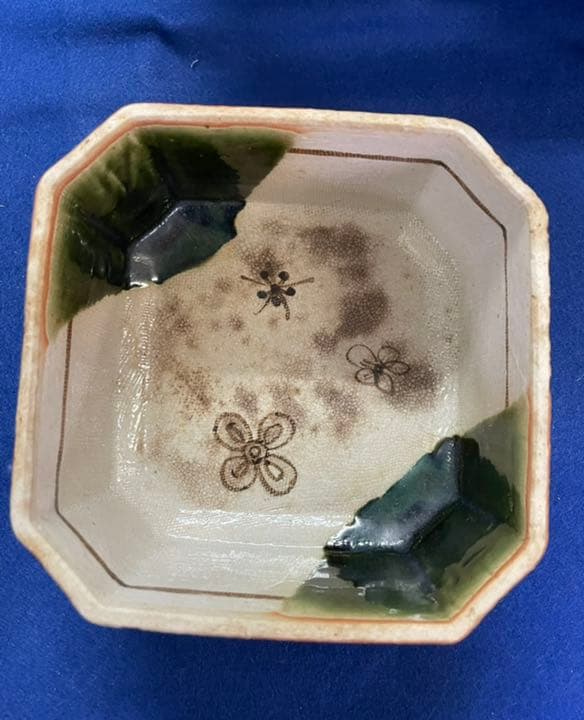 織部　四方　茶道具　⭐️お値引品