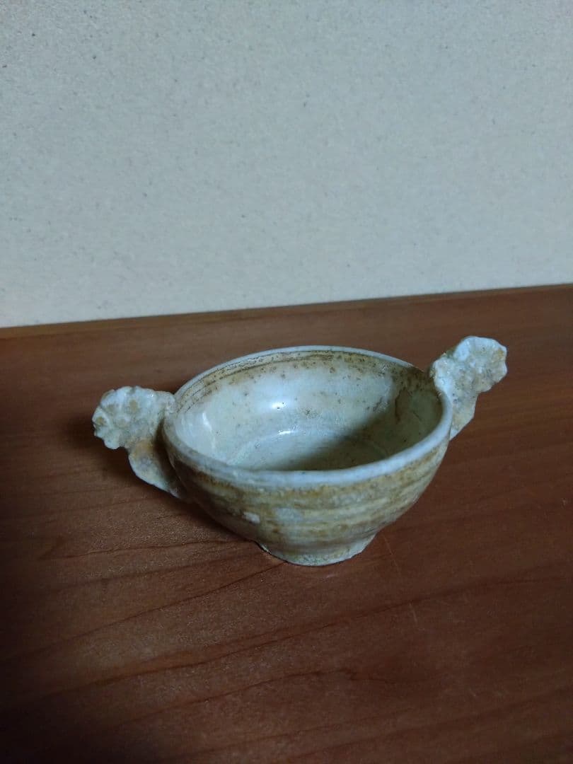 李朝 白磁    金海 耳盃