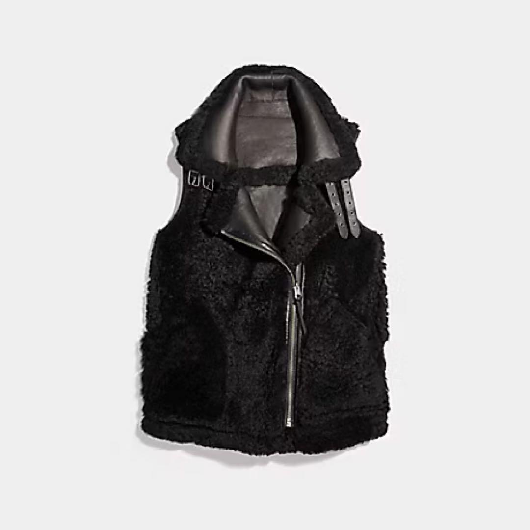 COACH リバーシブルレザーベスト