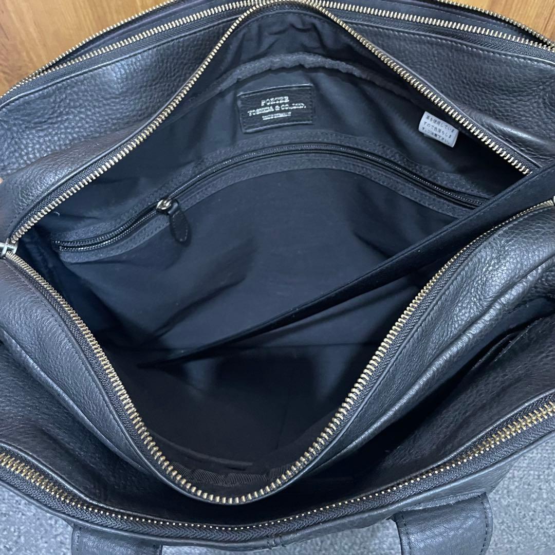 シボ革 ✨ ポーターウィズ 黒2way 3層 大容量A4オールレザー ビジネス