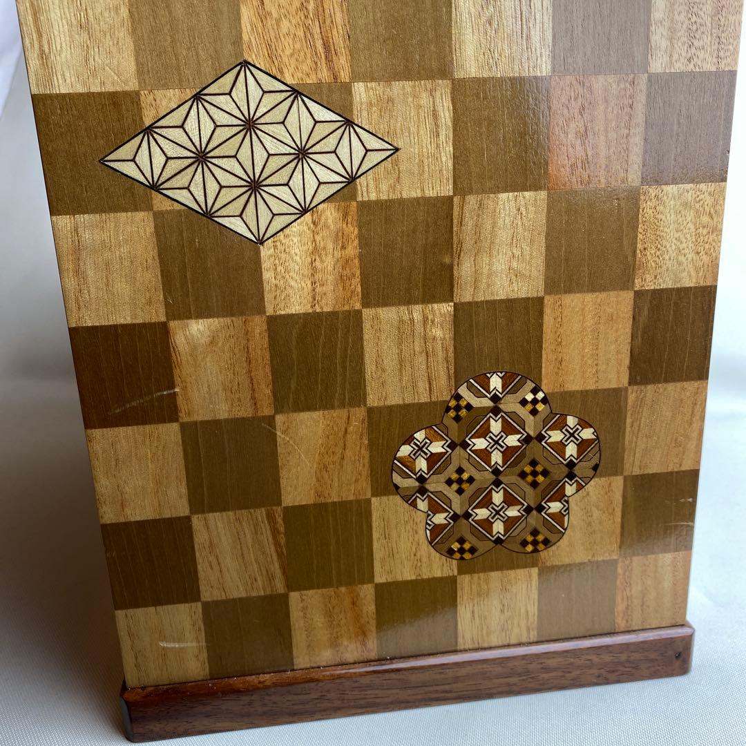 箱根細工・寄木細工　三段小引き出し