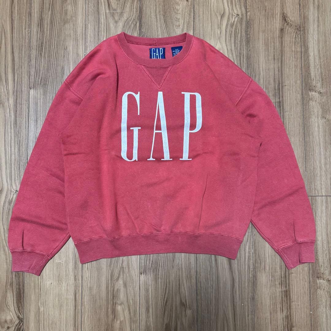 90s old gap スウェット GAPロゴ ロゴドン Sサイズ