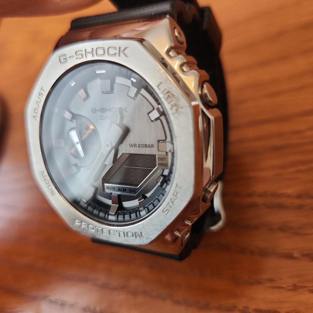 G-SHOCK カシオ GM-2100 腕時計 シルバー/ブラック