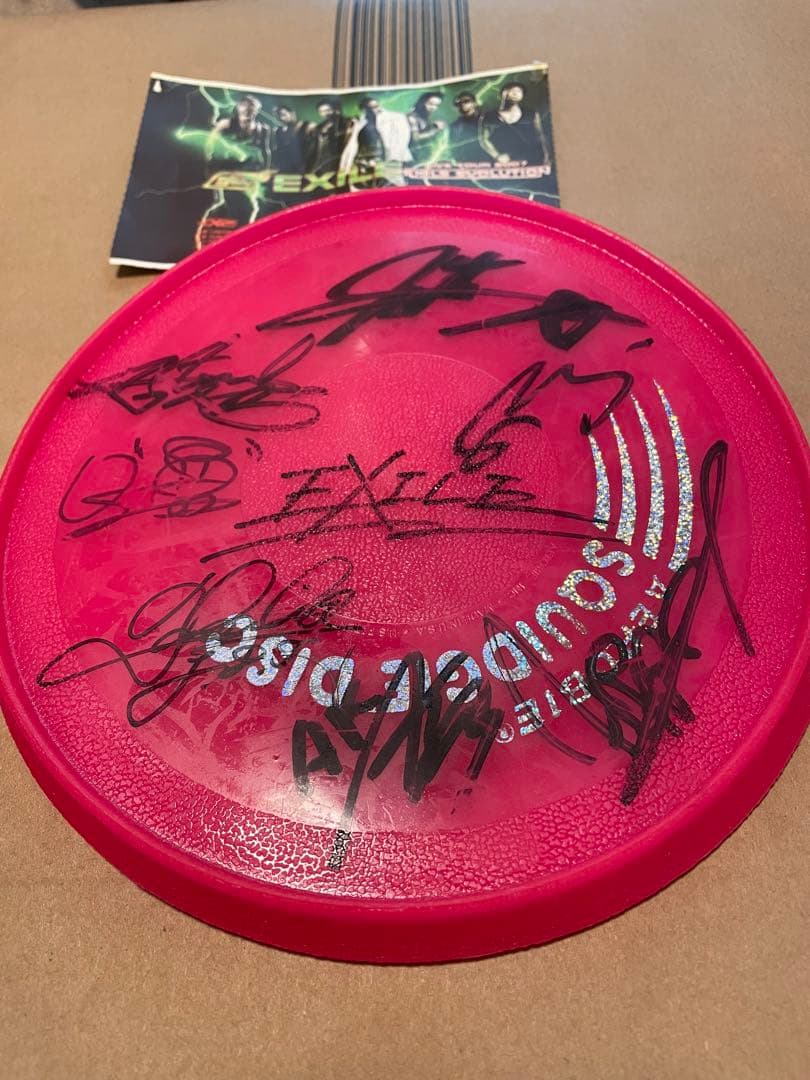 2007年　EXILE サイン入りフリスビー　エグザイル
