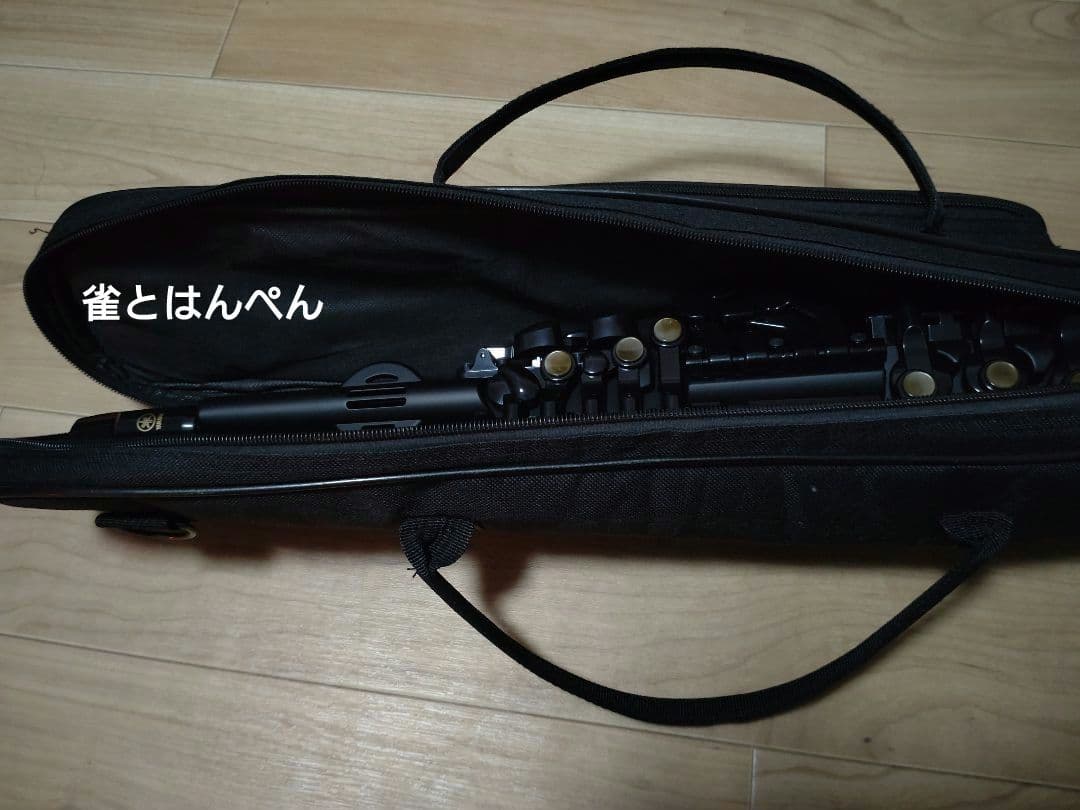 YAMAHA 黒のストレート電子サックス本体 ケース付き