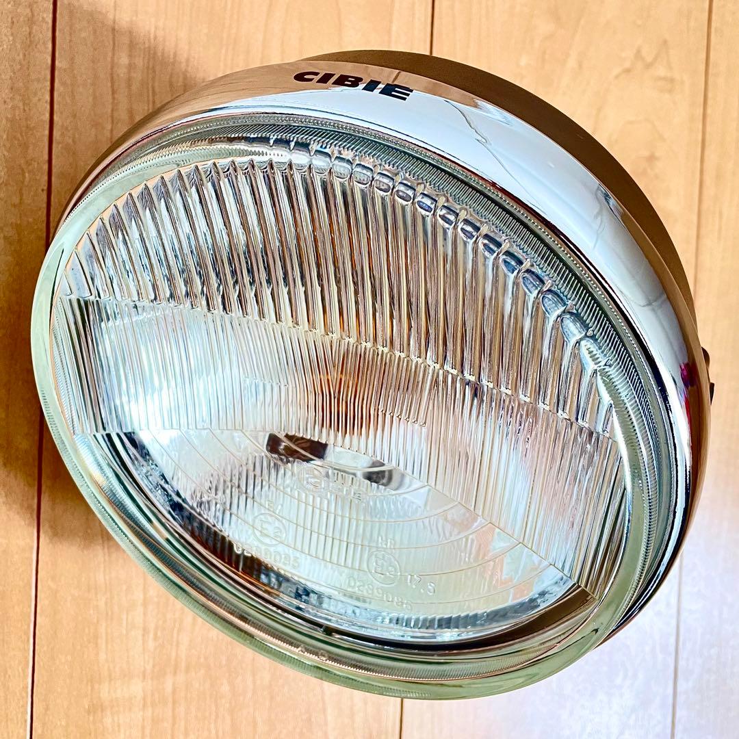 当時物 シビエ 凹み ヘッドライト CIBIE 極美品 マーシャル