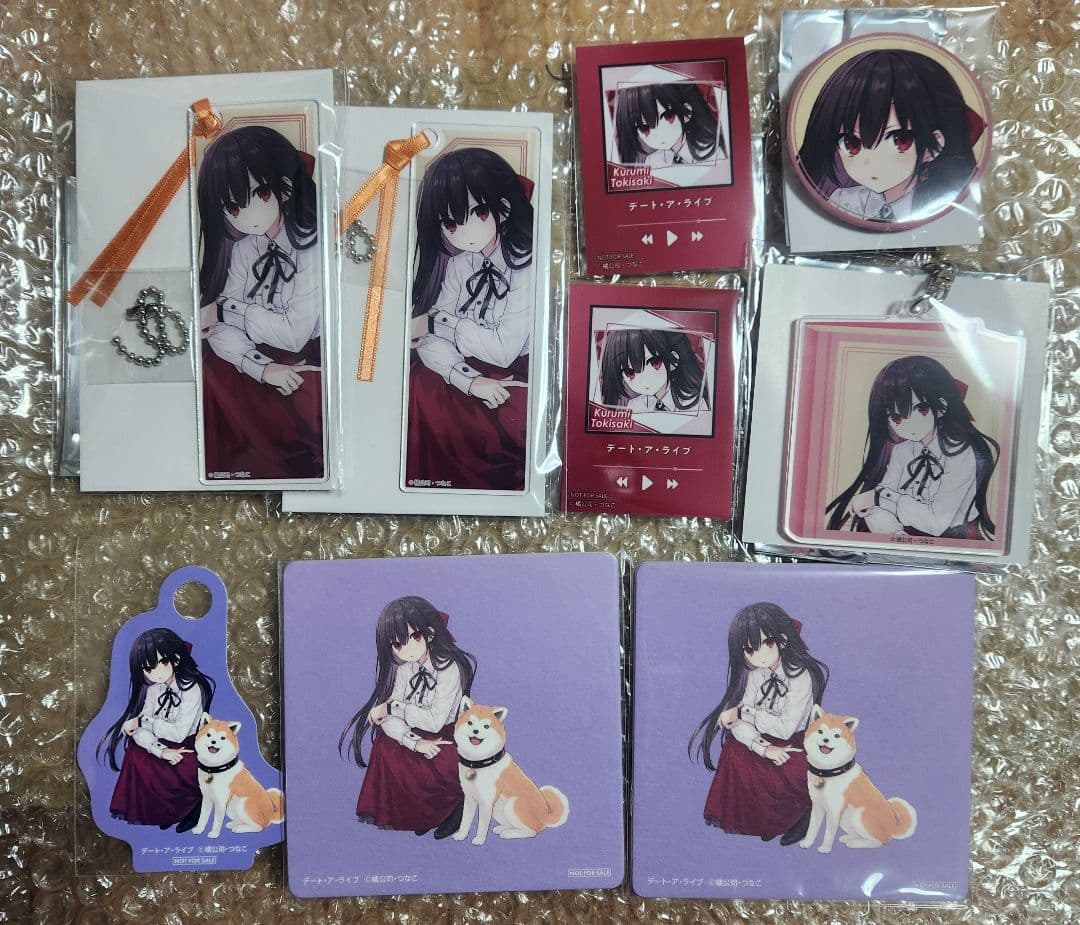 ライトノベル展 デート・ア・ライブ 時崎狂三 アクリルしおり コースター