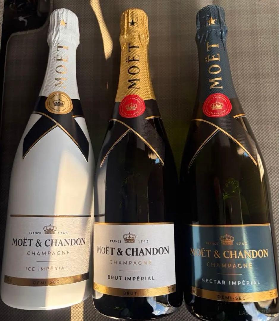 MOET & CHANDON シャンパン 3本セット