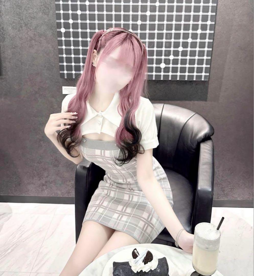 HONEYMEW checkアンサンブルワンピース