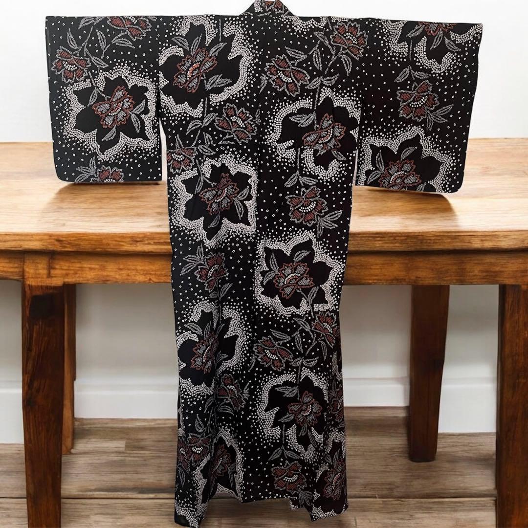 専用　有松鳴海絞り 黒　極美品