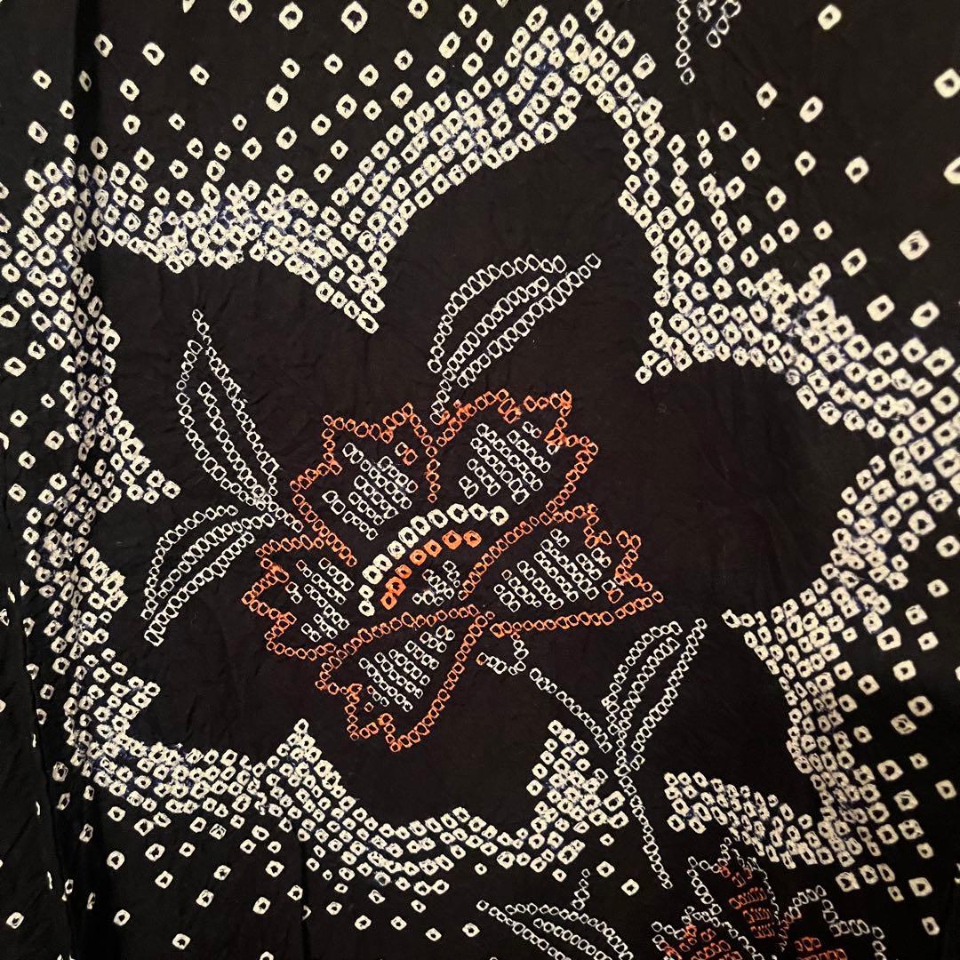 専用　有松鳴海絞り 黒　極美品