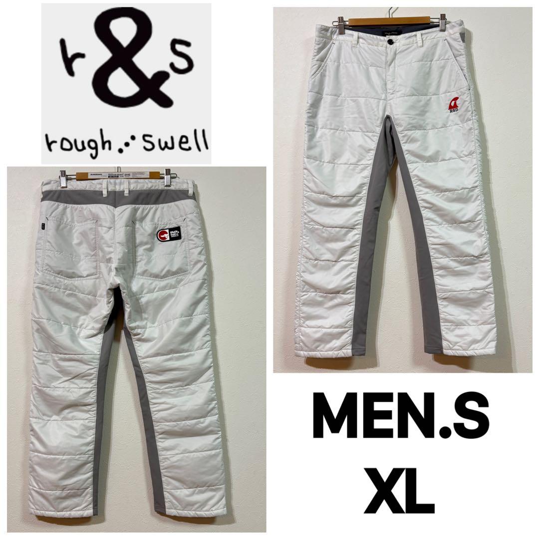 【rough&swell】中綿パデットパンツ　ゴルフ　メンズＸＬ　ホワイト