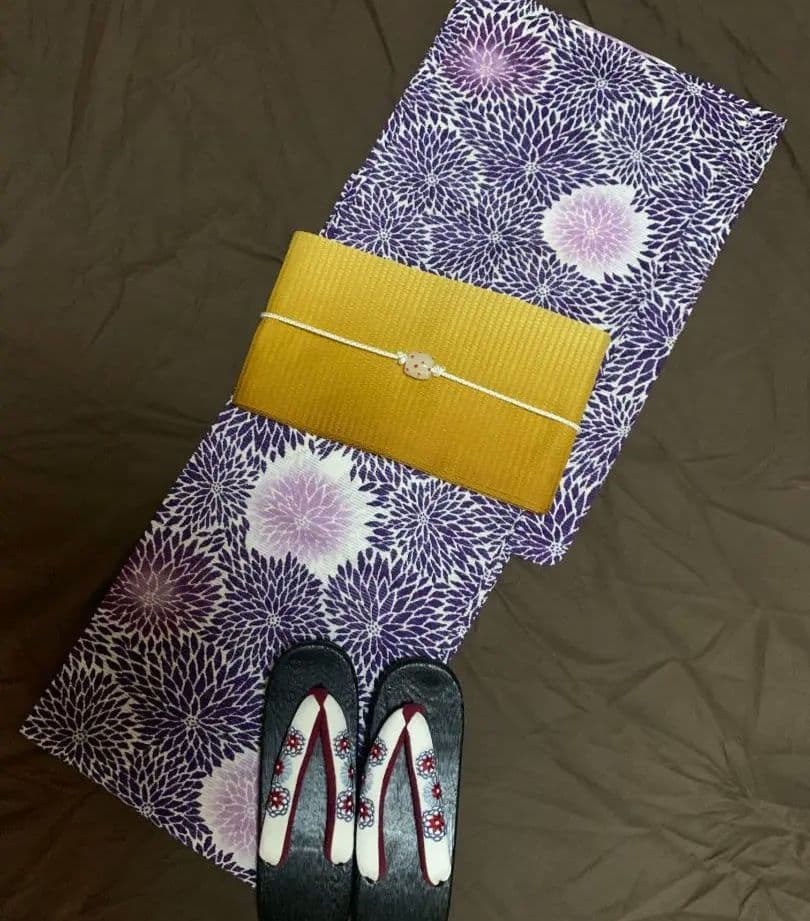 ◆最高級【綿絽浴衣】古典紫の狢菊涼ゆかた◆着物としても着用可◆新品未使用