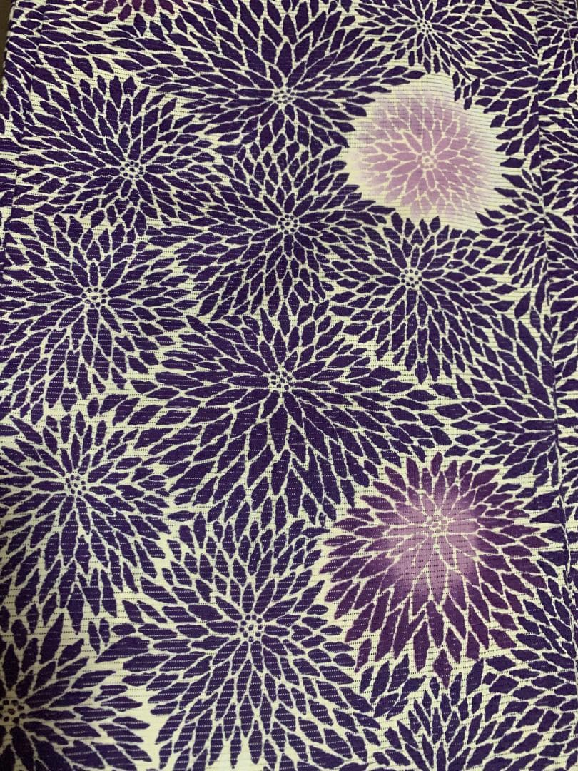 ◆最高級【綿絽浴衣】古典紫の狢菊涼ゆかた◆着物としても着用可◆新品未使用