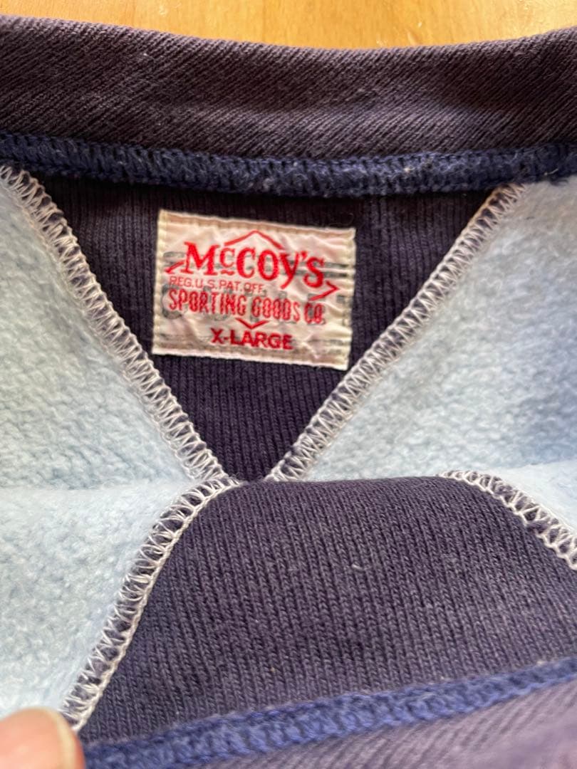 デカサイ 希少 McCoy's X-LARGE Vネック スウェット