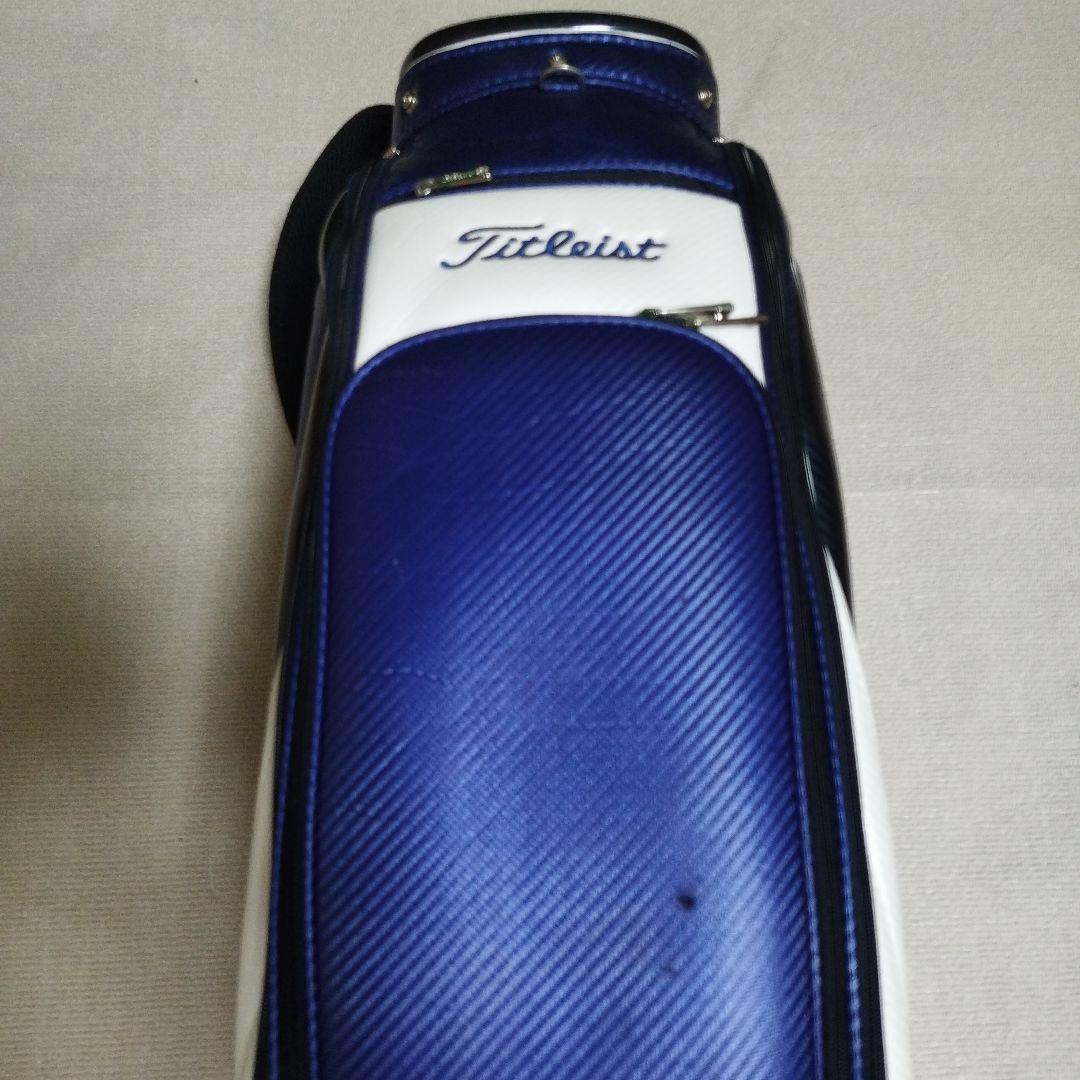 Titleist キャディバッグ ネイビー/ホワイト フードなし