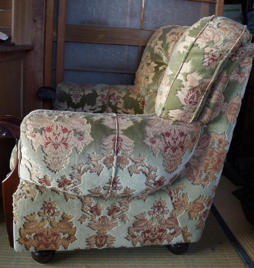 期間限定SALE・カリモク・一人掛けソファー・ヴィンテージ・昭和レトロ・金華山