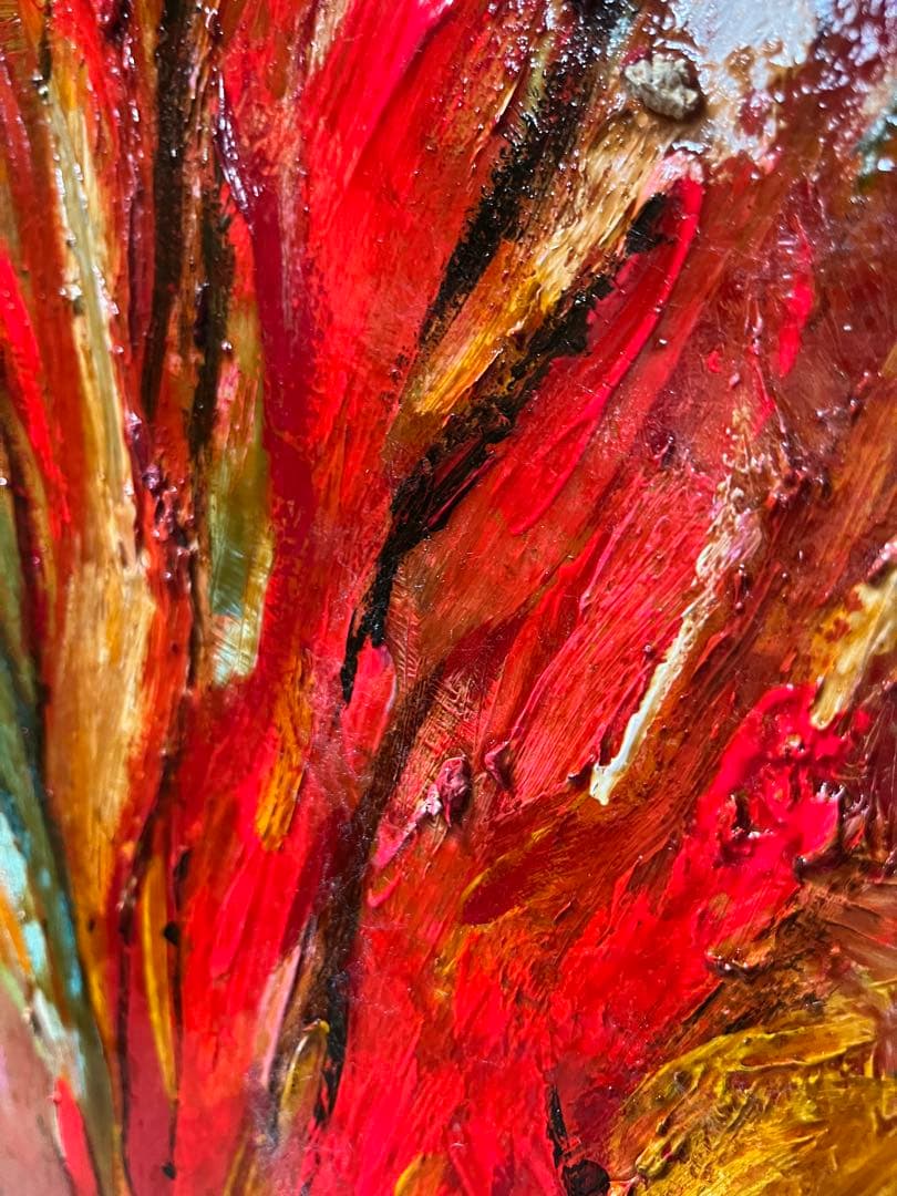 特大 油絵 絵画 インテリア アンティーク 抽象画 額縁