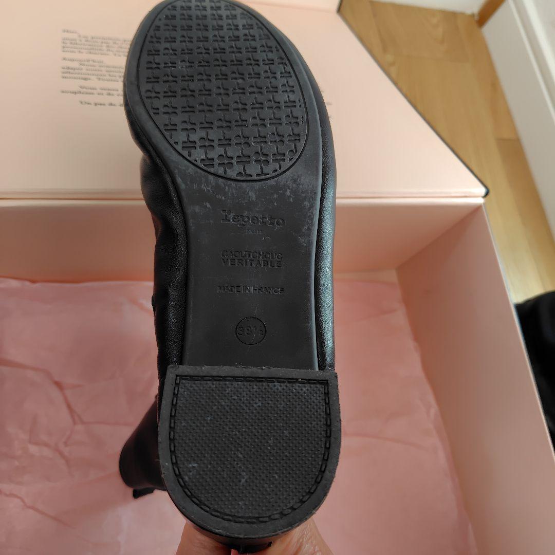 レザー ブラックブーツ サイドファスナー 中ヒール