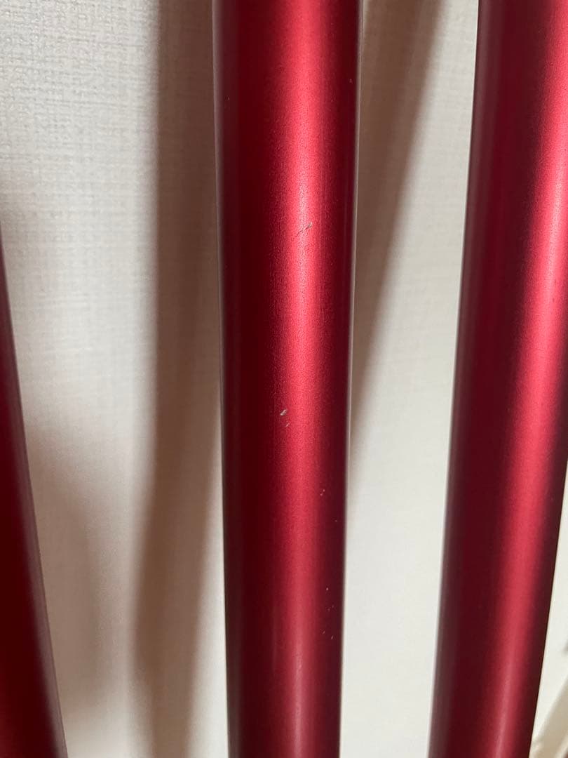 スノーピーク　ウイングポール　レッド280cm☓3本セット